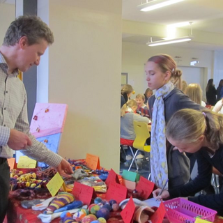weihnachtsbasteln-5 Montessori-Schulzentrum Leipzig - Neuigkeiten - Schüler basteln im Advent